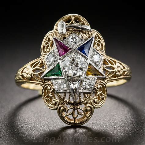 eastern star rings|OES Rings .